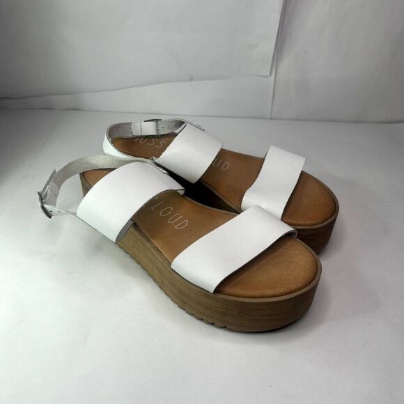 Musse & Cloud Isadora Leather Platform Wedge Sandals Comfy Slingback Womens NWOB - Picture 6 of 12